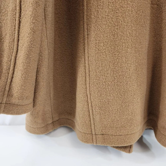 LL Bean Womens Beige  Wool Coat Size 1X - Picture 8 of 11